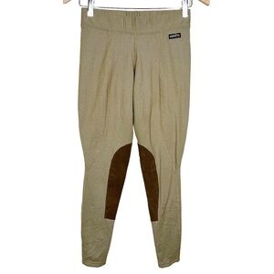 Kerrits Womens Equestrian Fitted Riding Pants Leggings Tan Brown Size Medium